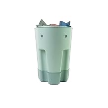 SHNUGGLE Ellie Bath Toy Storage Scoop | Baby & Toddler Bath Toy Drying Caddy with Drip Tray - Eucalyptus Green