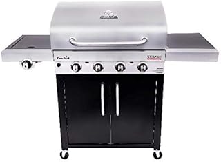 review Char-Broil 463280419 Performance TRU-Infrared 4-Burner Cabinet Style Gas Grill, Stainless/Black