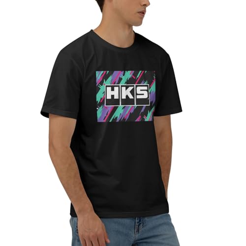 Hks Japanese Aftermarked Car Parts T-Shirt Men's Classic Basic Homecoming Basic Spring Short Sleeve Tops2