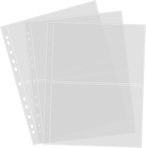 Pochette transparente A4 pour photos et cartes postales - Lot de 40