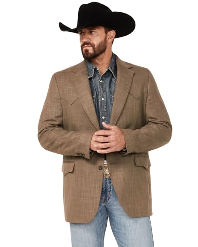 Circle S Walnut Textured Mens Sports Coat/Suit Coat CC4634-06 (CC4634-06, US, Numeric, 48, Regular, Tall)
