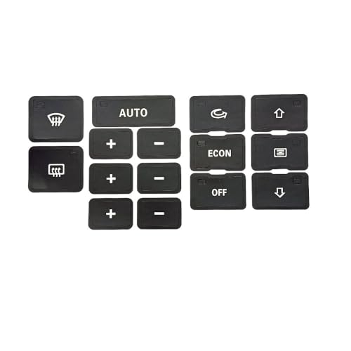 Kit bouton clim Audi A6 autocollant noir opaque pour commande C5
