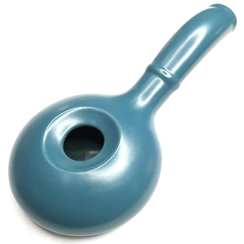 Jeorywoet Tostador de Granos de café, Tostador de Granos de café de cerámica con Mango extendido, Estufa portátil para Asar castañas de Cacahuete y Cacahuetes para cafetería en casa