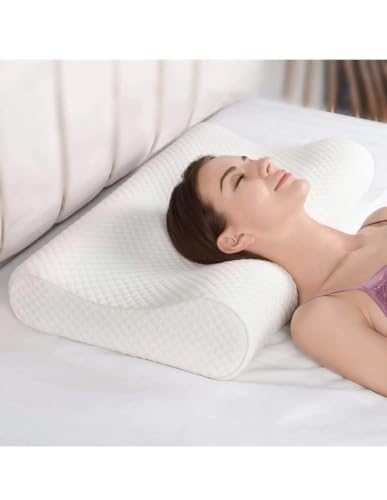 Image of Memory Foam Pillow for Sleeping | Ergonomic Contour Pillow for Neck & Head Support | Orthopedic Cervical Pillow for Adults | Comfortable Sleeping Pillow (Pack of - 1)