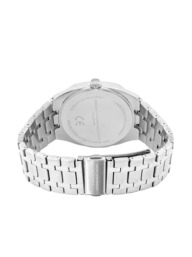 Image of French Connection Lumiere | Analog Display | Blue Dial | Silver Stainless Steel Strap | Watch for Men - FCU16USM