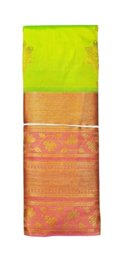 Image of VFCollections Women's Kanchipuram Silk Pure Pattu Sarees With Blouse