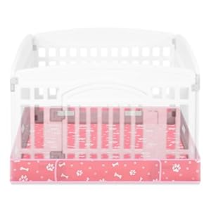 Marsui Dog Playpen Bottom Pad Fits for 36 Inch 4 Panels Pet Exercise Mat Puppy Crate Pad Reusable Washable Pet Training Pee Mat Hoop and Loop Design, Playpen Not Included