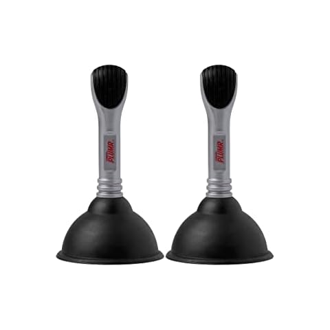 Liquid-Plumr Mini Sink and Drain Plunger, 8.75" x 5" x 9", Gray - 2 PACK Cover