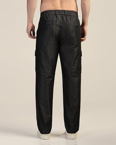 Image of TOPLOT Men's Regular Fit Causal Trouser || Pant for Man || Jeans for Man (Cargo-Jeans-5259)