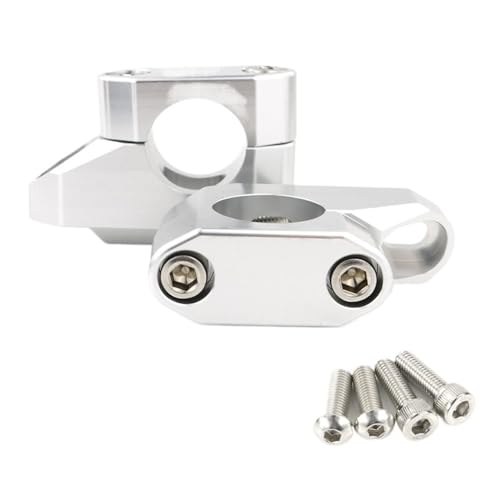 Rehausseur de guidon 25,4 mm en aluminium usiné silver pour XV1700 Road Star