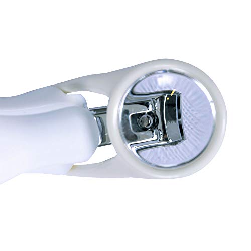 Cortador de Unhas com Lupa Azul, Clingo, Azul