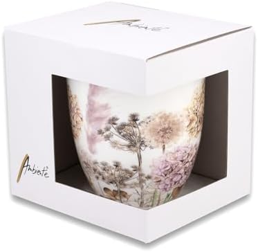 Ambiente Coffee Cup Tea Cup with Handle 0.4 L Series Dried Flowers Grasses Fine Bone China Porcelain image 4