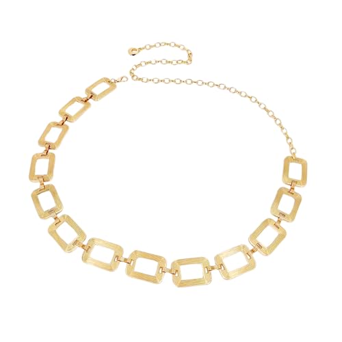 Ammiko Waist Chain Belt for Women Fashion Body Belly Link Belt Ring Metal Chain Belts for Jeans Dress Alloy Ladies