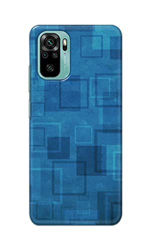 Image of Printed Hard Back Cover Case for Mi Redmi Note 11 SE Back Cover (Plain Azure Blue) -702