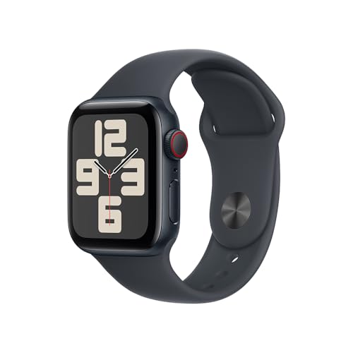 Apple Watch SE GPS + Cellular • Caixa meia-noite de alumínio – 40...