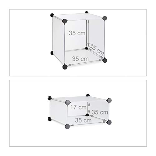 Relaxdays 10021984_50 Scaffale componibile con