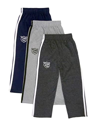 Twist Fab Multi Color Pure Cotton Track Pant Pajama Lowers with Soft Elasticated Waistband for Boy and Girl (Pack of 3)