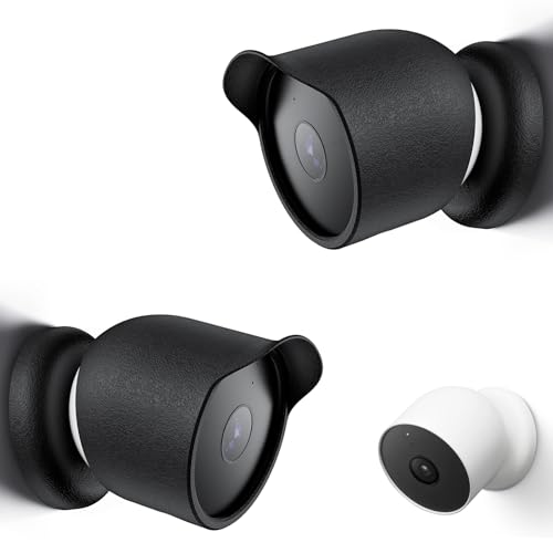 Augstci Silicone Cover Compatible with Google Nest Cam (Battery) Outdoor or Indoor, Google Camera Silicone Case All Weather Protection, Easy Installation