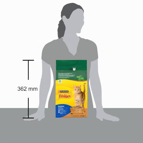 FRISKIES - Trockenfutter für ausgewachsene Katzen, sterilisiert, Truthahn – Ansicht 6