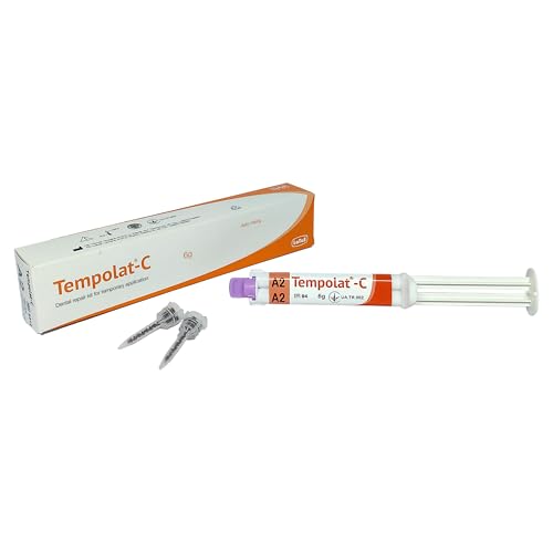 Dental Repair Kit for Emergency Applications Tooth Filling Repair For Implants Veneers Inlays Onlays Crown Bridges Two Component Self Cure Automix Cartridge
