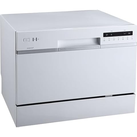 EdgeStar DWP63 21-5/8 Inch Wide 6 Place Setting Countertop Dishwasher - White Cover