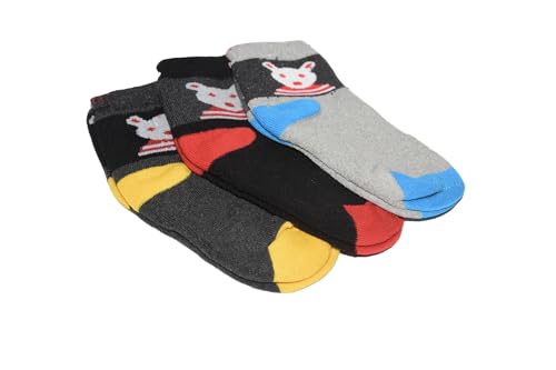 Image of Luxury fashion Winter Warm Socks for Kids Toddlers Boys Girls Thick Thermal Woolen Socks Terry Lined Cozy Ankle Socks for Children (Pack of 6 Pairs)