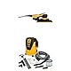 Mirka DEOS II 383 Schwingschleifer 70x198mm 300 W vibrationsarme Schleifmaschine + Mirka Industriestaubsauger Nass- und Trockensauger 25 Liter