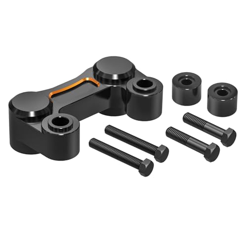 Support de relocalisation de guidon en alu noir premium pour Harley Davidson Street Bob 2021-2024