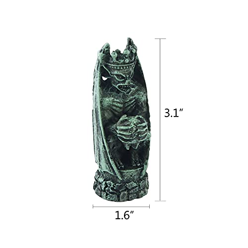 Image of Bearded Dragon Tank Devil Decorations Aquarium Fish Reptile Turtle Lizard Tanks Terrarium Skull Halloween Decor Ornament Pet