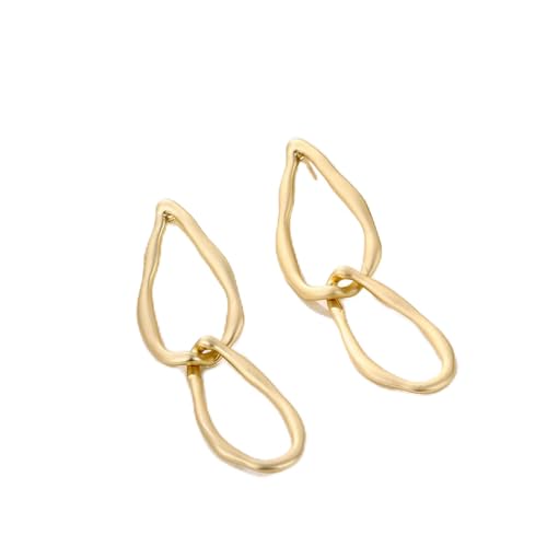 Boucles d'oreilles en métal géométrique YXWYXWA pour un style vintage