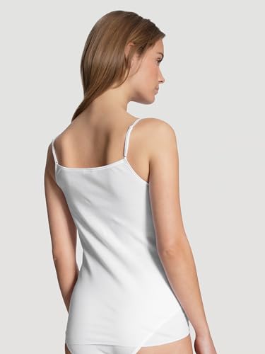 Lace Tank Tops for Women – 100% Cotton Camisole Top with Adjustable Straps, White Lacey Cami with St. Gallen Lace Trim4