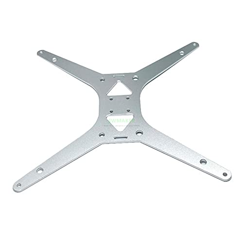 Lysee 3D Printer Parts & Accessories - Aluminum MGN12H heatbed Support 3mm Thickness Anodized Metal Y Carriage Plate for DIY Tarantula/H 3D Printer - (Color: Black)
