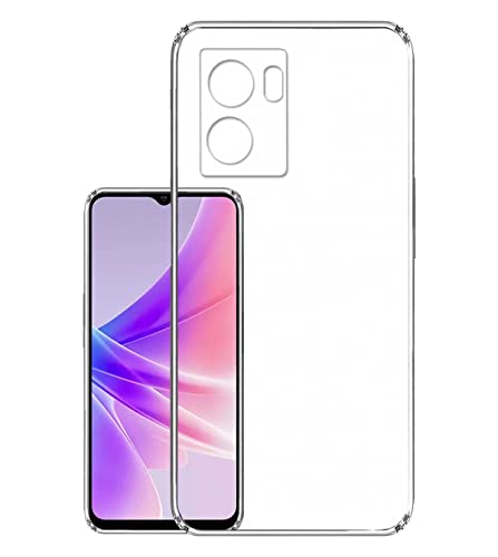 Image of COVERBLACK Rubber Back Cover for Oppo CPH2387 / Oppo A57 - Transparent