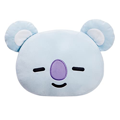 AURORA 61468 BT21 AURORA-BT21 Official Merchandise, KOYA Plush Cushion-Blue, Medium