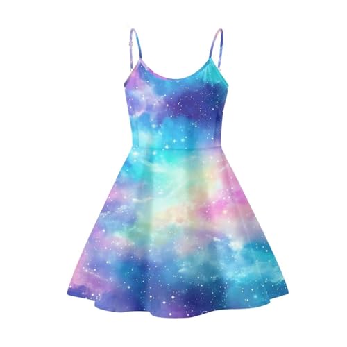 Image of Biyejit Women Casual Loose Dress Strap Long Summer Beach Swing Dress