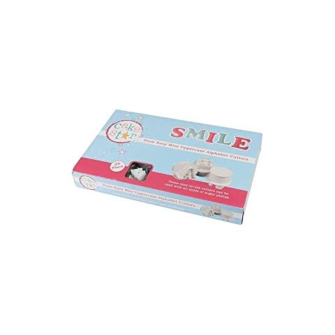 Cake Star Push Easy Cutters - Small Uppercase - Alphabet Set 26 Piece Cover