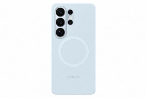 Image of Samsung Galaxy S26 Ultra Silicone Magnet Phone Case, Soft-Touch, Durable Grip, Great Feel, Light Blue