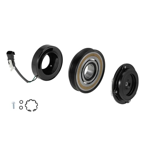 Partuto Air Conditioner AC Compressor Clutch Kit for Ford Focus 2014-2018 2.0L L4 AC Compressor Clutch for 6SBH14C/7SEU17C Clutch Pulley W/Bearing No.H1FZ19703B/14-1308C/178399