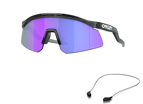 Oakley OO9229 Sunglasses Bundle: OO 9229 HYDRA 922904 Hydra Crystal Black Prizm Viol and Large Blue leash Accessory kit2