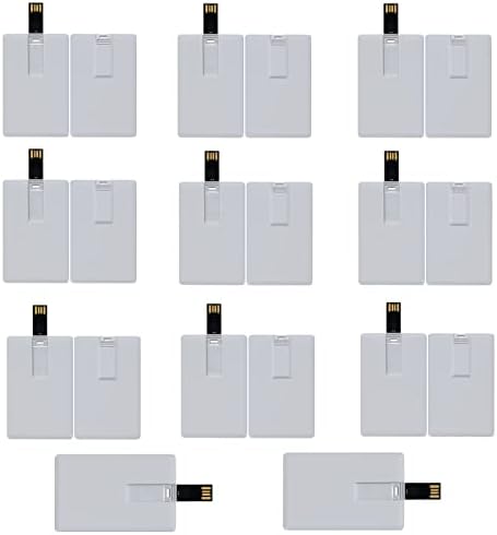 Credit Card USB 16GB 25 Pack USB Flash Drives 16GB Bulk Wholesale Thumb Drive 25 Pack 16GB USB Flash Drive Pen Drive 16GB 25 Pack USB Memory Stick Flash Drive lcwamy USB Card (White, Without Logo)