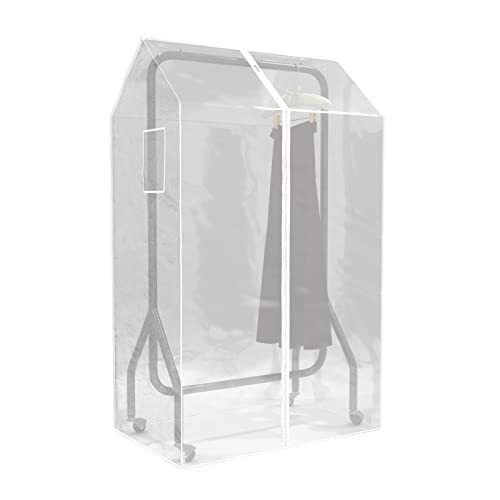 Hangerworld Housse de Protection Transparente pour Portant à Fermeture Éclair - 92 x 165 x 60 cm Cover