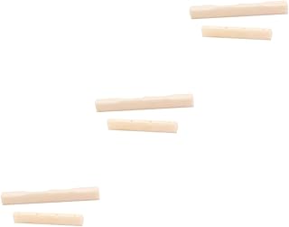 VICASKY 3pcs Guitar Nut Blank Parts for Guitar Saddle Blank Ukulele Guitarra Para NiÃ±os Eleguitar Guitar T Nut Guitar Parts Guitar Bridge Nut Blank Squier Guitar Earth Tones Bone White