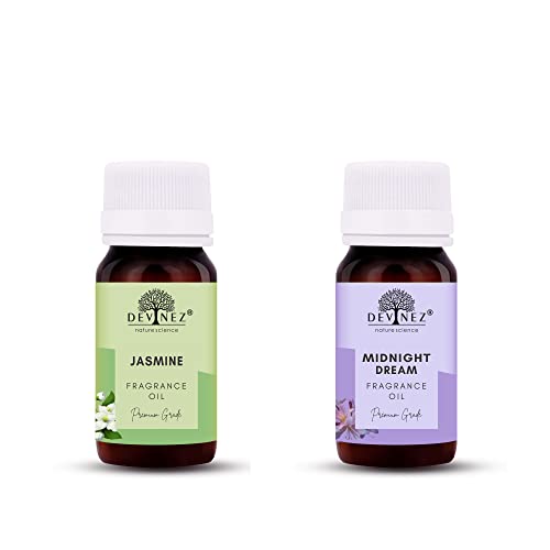 Image of Devinez Jasmine, Midnight Dream Aroma Oil for Diffuser /Ultrasonic Aroma Diffuser /Tealight Diffuser /Reed Diffuser, 15ml Each