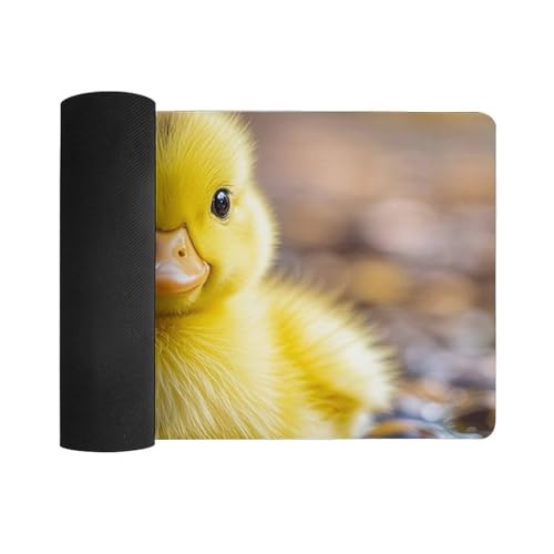 Cute Ducks Desk Pad Protector grande blanco de goma antideslizante miniatura 3