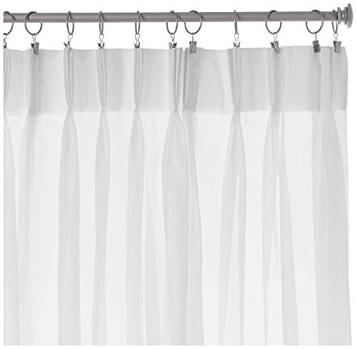 Stylemaster Splendor Pinch Pleated Drapes Pair, 2 of 60" by 84", White, W 60" x L 84" (1 Panels) - Image 2