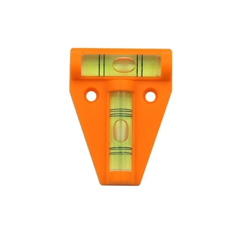 Niveau à bulle triangulaire en T orange pour mesure d'alignement
