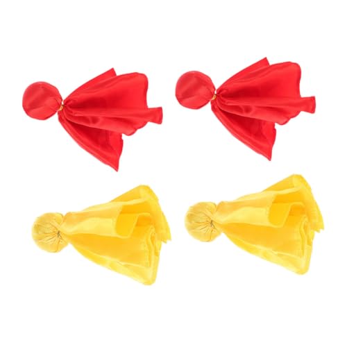 KOMBIUDA Rugby Referee Flag 4pcs Set Penalty Flag Football Tossing Sports Penalty Prop Tossing Accessory