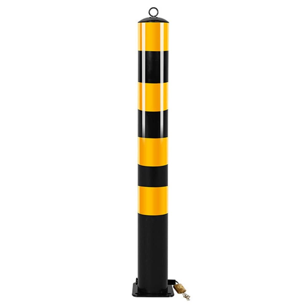 CWCQGH Security Barrier, Multicolor Security Bollards for Driveways with Reflective Tape