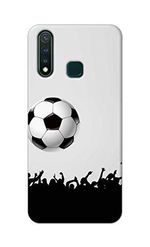 Image of Printed Hard Back Cover Case for Vivo Y19 | Vivo U3 Back Cover (Football Icon) -1302