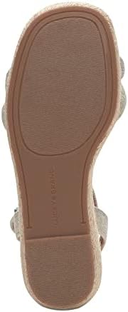 Lucky Brand Women's Nasli Espadrille Wedge Sandal, Natural/Platinum, 5.5 | Image 7